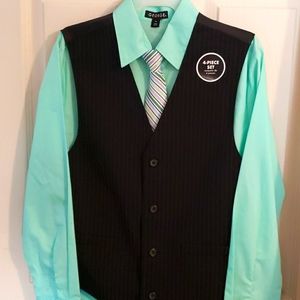 Boys 4 piece vest set